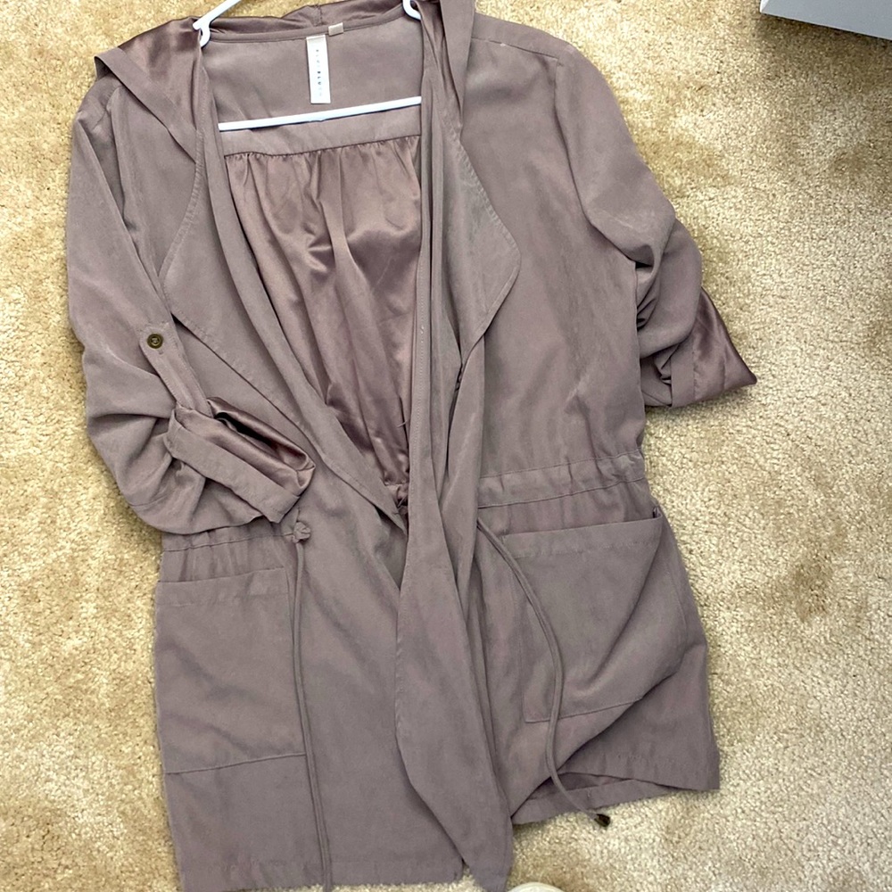 Suede and Silk Tan Jacket